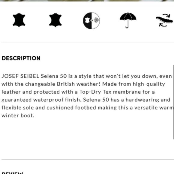 Josef Seibel Boots Selena 50 Lace-up Boots TopDryTex Size EU 36/ US 5-5.5 - Picture 8 of 8